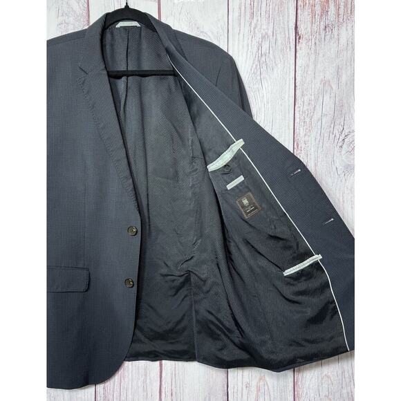 Lanificio Tesse Biella Exclusive For HUGO BOSS Men's Sports Coat Navy Size 40R - Picture 2 of 8